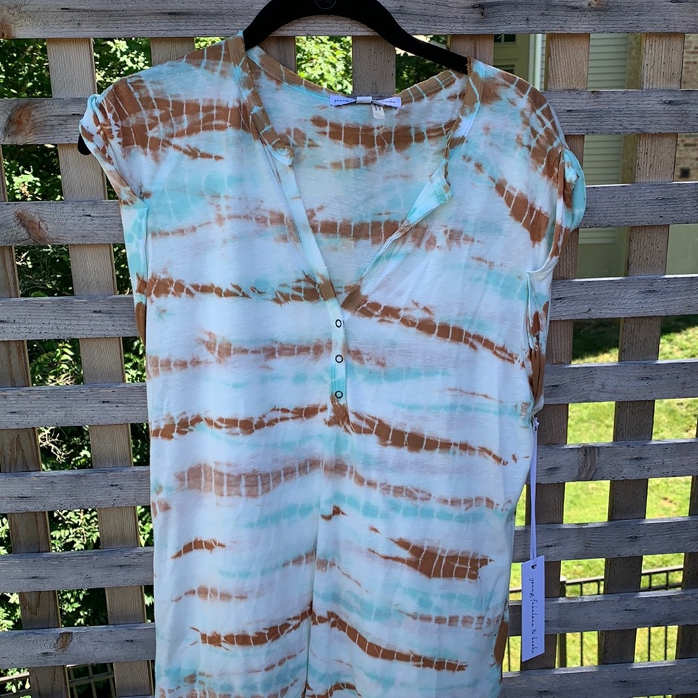 Young Fabulous & Broke cap sleeve T-shirt